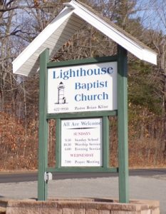 Lighthouse Baptist Church Sign